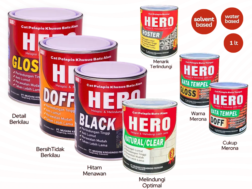 hero - coating cat pelapis batu alam, bata tempel dan roster